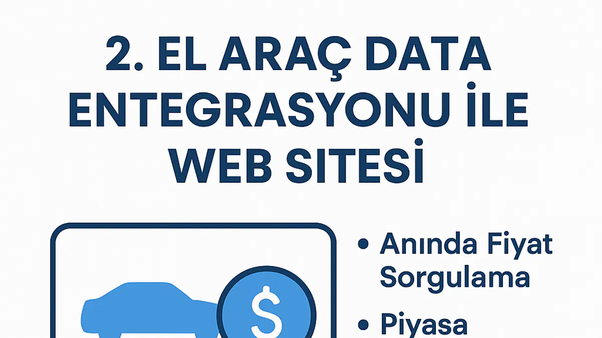 2. El Araç Data Entegrasyonu ile Web Sitesi