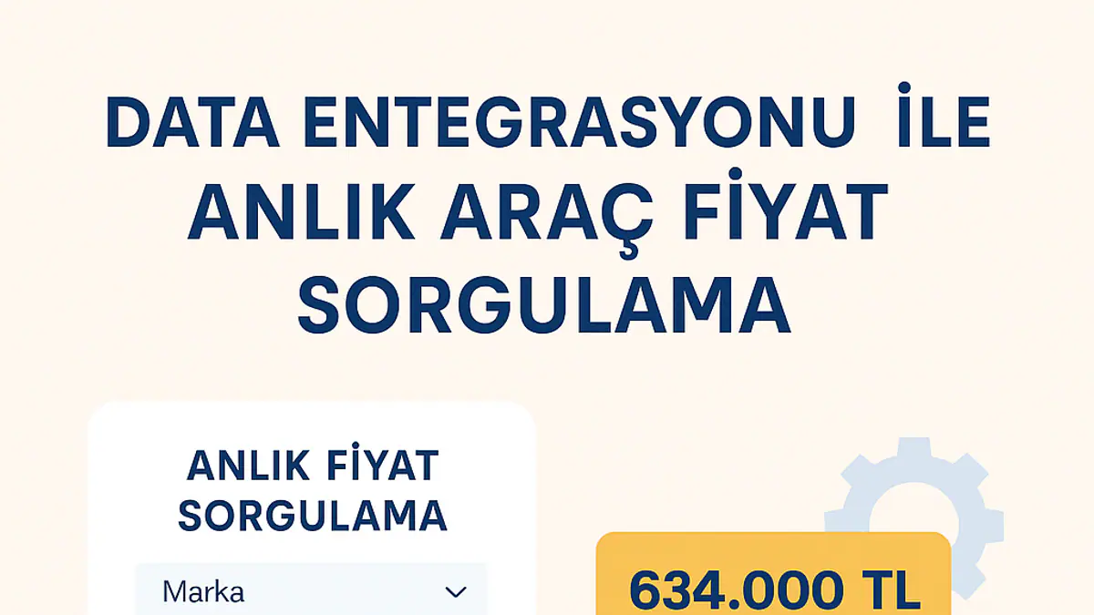 Veri Entegrasyonu ile Anlık Araç Fiyat Sorgulama